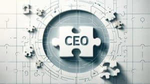 This puzzle piece symbolizes the pivotal role a Fractional CEO plays in completing the strategic framework of a business.